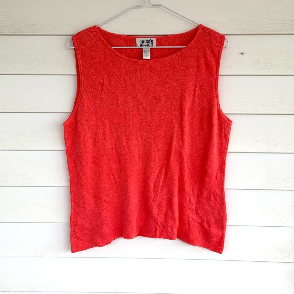 Peach pink Chicos design tank top